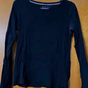 New York & Company Black Long Sleeve Shirt